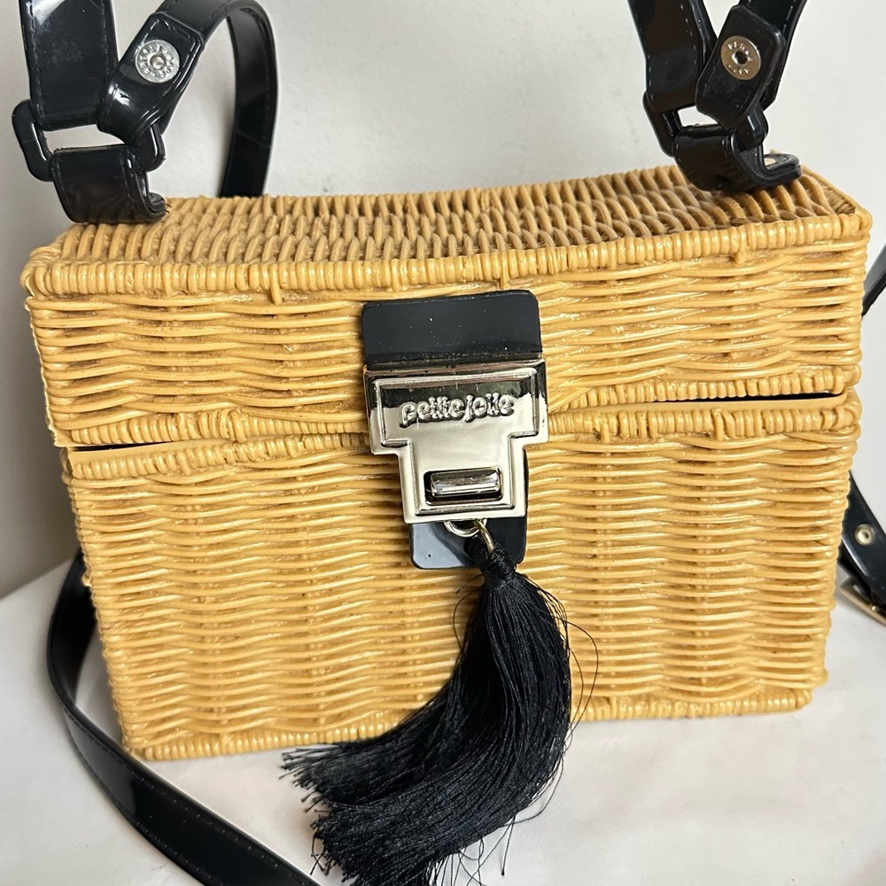 Petite Jolie Tan resin Crossbody Bag
